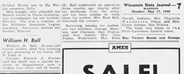 Clipping from Wisconsin State Journal